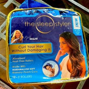 The Sleep Styler As Seen on Shark Tank Heat Free Curlers, 8 Mini (3”) Rollers